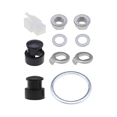 1 juego de tuercas de motor para eje de bicicleta eléctrica de seguridad con bloqueo de rueda y tornillo de eje para motores de 250 W, 500 W, con eje 