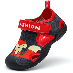 Zapatillas de Playa Piscina Natación Verano Zapatos de Agua para Niños Sandalias Cerrada de Secado Rápido,I Rojo,26 EU características