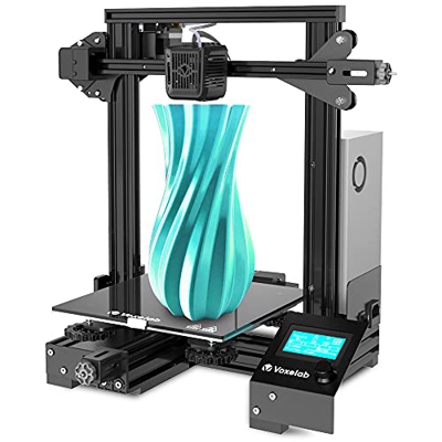 Voxelab Impresora 3D Aquila C2,Marco Completamente de Metal,Carga/Descarga automática de filamentos,Fuente de alimentación certificada por UL,Fuente T