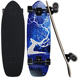 Seasonland Cruiser Skateboard tablas de skate de madera (bosque) precio