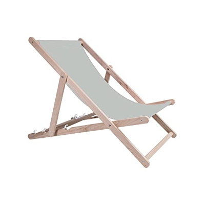Holtaz Tumbona Madera Hamaca Plegable Silla Playa para Ensamblar Ajustable en 4 Posiciones Jardín Piscina Bares Cafeterías Hoteles hasta 130 kg