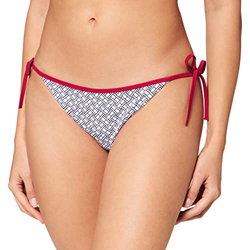 Tommy Hilfiger Lazo Lateral de Cuerda Bragas de Bikini, Hilfiger Stripe Wonder Blue, L para Mujer características