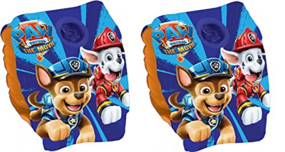 Manguitos de la Patrulla Canina y anillo de natación para niños de 3 a 6 años, ideal para piscina, playa y piscina (azul)