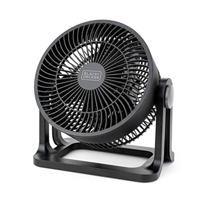 Black + Decker – BXEFD30E Ventilador de sobremesa pequeño, regulable en 3 velocidades, silencioso, 20cm de diámetro ideal para hogar y oficina. Potent