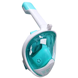 Wsobue Máscara de Buceo, Máscara de Snorkel 180° Panorámica Vista Anti-Niebla Apoyo Camara Deportiva, Anti-Fugas Gafas Snorkel para Adultos y niños precio