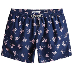 MaaMgic 5.5" Bañadores Hombre Shorts de Playa para Natación y Surf Traje de Baño Secado Rápido para Vacaciones, Coco Azul Marino,M en oferta