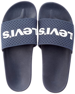 Levi's June Perf, Sandalias Planas Hombre, Azul Marino, 42 EU
