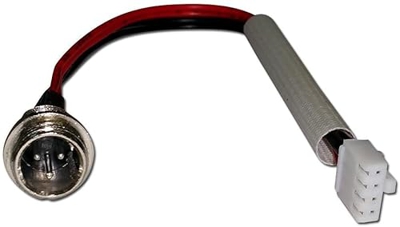 scooter-zentrale.de Botón de carga para Hoverboard, dispositivo de repuesto, conector hembra de 3 a 4 pines, autoequilibrado (puerto de carga de 4 pin