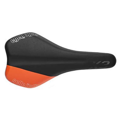 Selle Italia X3 FEC Alloy Sillín, Unisex, Negro/Naranja