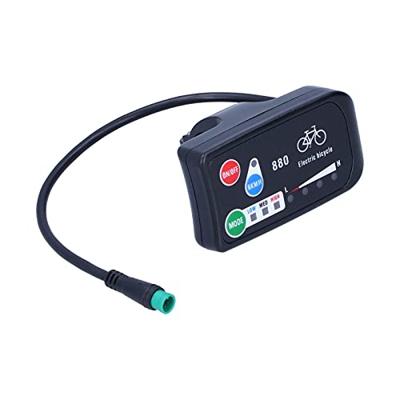 YUUGAA Pantalla de Bicicleta eléctrica, Bicicleta eléctrica para KT-LED880 Pantalla E-Bike 36V 48V Medidor de Pantalla Accesorios para Bicicletas eléc
