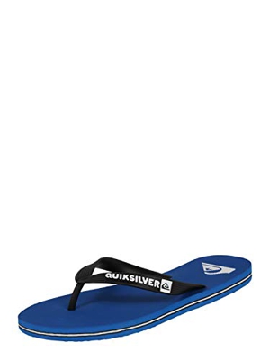 Quiksilver Molokai-Flip-Flops For Men, Zapatos de Playa y Piscina Hombre, Negro (Negro/(Xkbk Black/Blue/Black) Xkbk), 43 EU