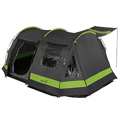 Skandika Kambo para 6 Personas - Tienda de campaña Tipo túnel - Cabina para Dormir para 6 Personas - Impermeable con 3000 de Columna de Agua - 2 m de 