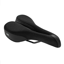 Planet Bike - Asiento clásico para Hombre, Color Negro, súper cómodo para montaña, híbrido, eléctrico y estacionario, Alivio anatómico para Mayor Como características