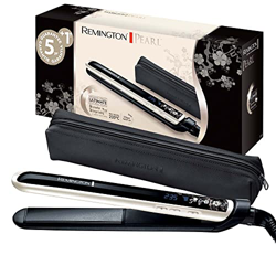 Remington Plancha de Pelo Pearl - Cerámica Avanzada con Perla, Digital, Resultados Profesionales, Blanco y Negro - S9501 características