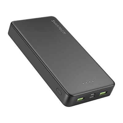 Svartgoti Power Bank 20000mAh Batería Externa Cargador Móvil Portátil, Ultra Alta Capacidad con USB C(Solo Entrada) de Powerbank para Smartphones etc