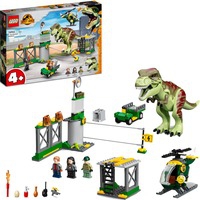 76944 Jurassic World Fuga del Dinosaurio T. rex, Juguete Creativo, Juegos de construcción