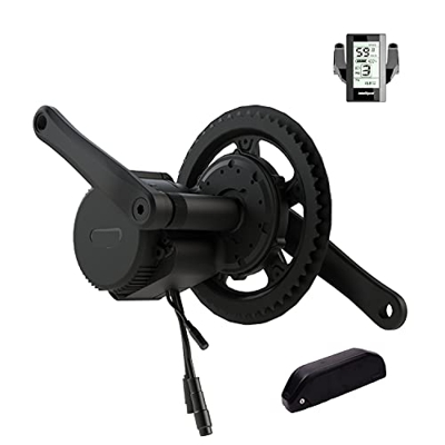 DERUIZ Kit Bicicleta Electrica BBS01B 250w 350w BBS02B 500w 36v Ebike Motor Motores Electricos para Bicicletas con Batería de Litio