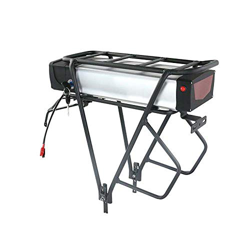 (3-7 Días para Llegar) 48V 20Ah Batería de Bicicleta eléctrica para Rack Trasero para Motor de 1800W 1500W 1200W 1000W 750W 500W 350W (YJ04-48V20AH(20 en oferta
