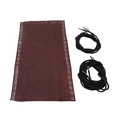 AUTUUCKEE Zero Gravity Sillas Tela, Tumbona plegable Silla de playa Reclinable de repuesto con cordones reclinables para el hogar al aire libre (marró