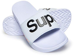 Superdry Pool Slide Chanclas Hombre, Multicolor (Optic White/Dark Navy/Hazard Colores X2s), 40-41 EU en oferta