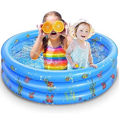 FANIER Piscina Hinchable para niños, Piscina Infantil Kiddie Piscina para bebés, Piscina Infantil, Piscina para Interior y Exterior, 3 Capas, 100 x 38