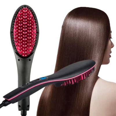 Cepillo Alisador de Pelo, plancha iónica para alisar el cabello, peine, masajeador para el cuidado del cabello, cepillo aire caliente portátil