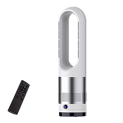 Ventilador Calentador Sin Aspas, Calentador De 1400/2000 W Y Ventilador De Torre Purificador De Aire De 10 Velocidades, Temporizador De 8 Horas, Panta