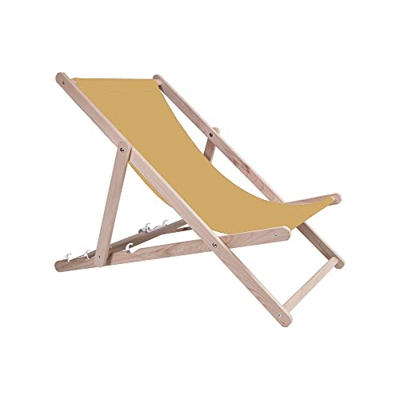 Holtaz Tumbona Madera Hamaca Plegable Silla Playa para Ensamblar Ajustable en 4 Posiciones Jardín Piscina Bares Cafeterías Hoteles hasta 130 kg