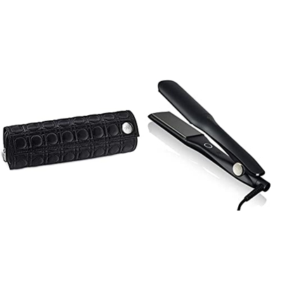 ghd - Neceser térmico y Funda de Transporte para Plancha de Pelo y ghd MAX - Plancha de Pelo Profesional con Placas Anchas para Cabello Largo, Grueso 