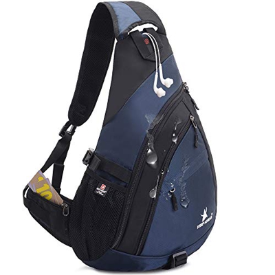 JSDing Bolso Pecho Hombre Mujer | Mochila Cruzada Impermeable Gran Capacidad 14" Ordenador portátil | Bandoleras Cruzada Bolso Bandolera Bolso Deporti