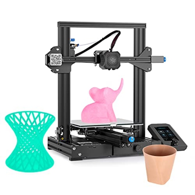 TKSE 3D Drucker, 3D Drucker Ender 3, Laser Graviermaschine, Creality 3D Ender-3 V2 Kit de Impresora 3D Estructura integrada Totalmente metálica Placa