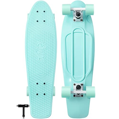 ARROW BOARD - KMX Mini patineta de Crucero Skateboard de 27 Pulgadas, Nickel Board Completa para Adolescentes, Adultos, jóvenes, niños y niñas Penny B