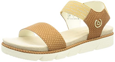 bugatti 4.31674E+11, Sandalia Mujer, Cognac/Reptile Print, 38 EU