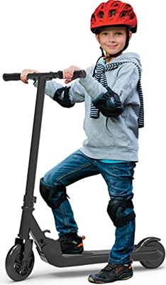 Riding'times Patinete eléctrico para niños 4 a 12 años, Scooter Kickscooter Plegable, hasta 7 km/h, Gama 7km, Motor 120W, Tiempo de Carga 2H, para niñ