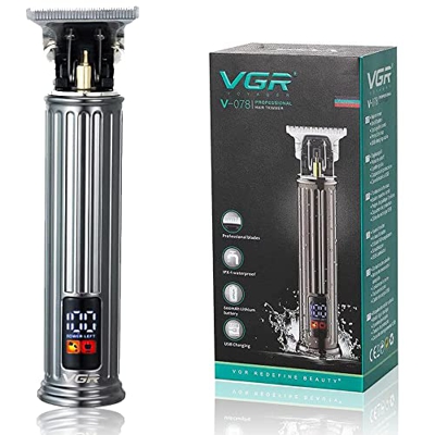 VGR-Maquina de Afeitar hombre,Corta pelo profesional recargable, Con USB tipo C, Trimmer Profesional, Solo Para Barberia Profesional, Perfilado de Bar