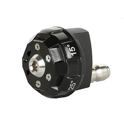 Yuema - Boquillas de pulverización 6 en 1, rápidas y fáciles de convertir y ajustar, incluye puntas de conector de 0 °, 15 °, 25 °, 40 °, 1/4 pulgadas