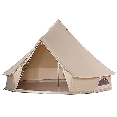 MXCYSJX Tienda De Yurta para 3-5 Personas Tienda De Campaña Redonda, Tienda De Cúpula De Festival De 9.84FT / 3M 100% Lona De Algodón Tienda De Campañ