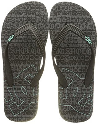 DC Shoes Spray, Sandalia Hombre, Black Aqua, 48.5 EU