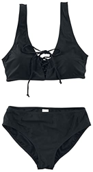Forplay Black Premium by EMP Front Laced Bikini Mujer Bañador Negro M, 82% Poliamida, 12% elastán, características