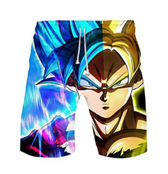 WANHONGYUE Anime Dragon Ball Z Goku Trajes de Baño Shorts de Playa Hombre 3D Imprimir Pantalones Corto Beach Board Shorts Swim Trunks 1115/29 XXS en oferta