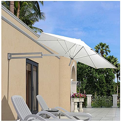 YYGG Parasol Excéntrico de Jardín, Sombrilla de Jardín Impermeable, Protección UV, Niveles de Inclinación, Ø 220CM/250cm
