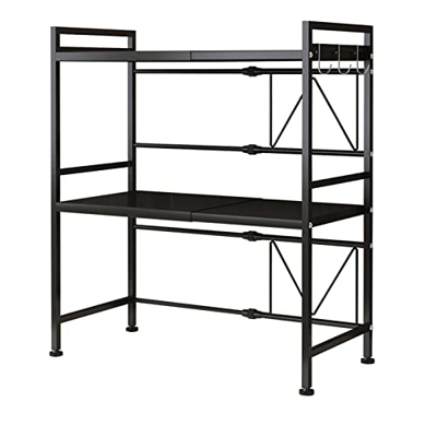 NETEL Extensible para Microondas Estante/Parrilla para Horno de Microondas, encimera de Cocina organizador estanteria microondas Rack de Almaceamiento