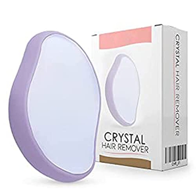 Bleame Crystal Hair Eraser,Herramienta de depilación de Vidrio para depilación física para Hombres y Mujeres,depiladora de depilación sin Dolor,portát