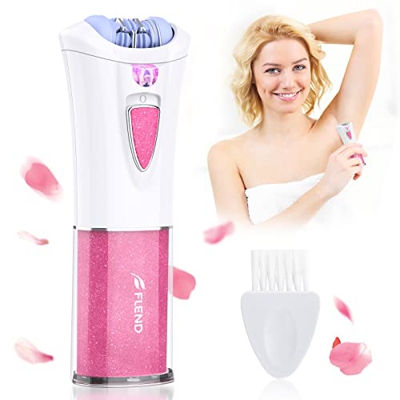 Depiladora facial para mujeres, afeitadora eléctrica inalámbrica para depilación facial y corporal, mini depiladora y recortadora de bikini con luz LE