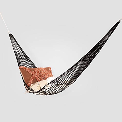 SKLUM Hamaca Colgante de Jardín Umer Algodón Sintético Negro
