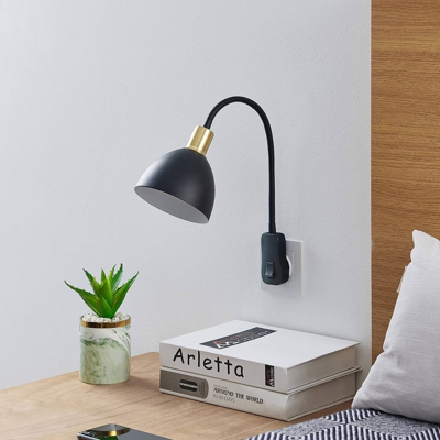 Lindby Genora lámpara de enchufe, brazo flexible