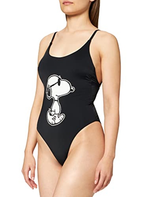 Women'secret Swimsuit Removable Pad Bañadores Bikini para Mujer, Negro, M