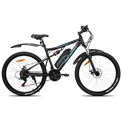 HILAND 29 Pulgadas Bicicleta Eléctrica, Bicicleta De Montaña Eléctrica para Mujeres y Hombres, Bicicleta Eléctrica De Suspensión Completa con Motor De