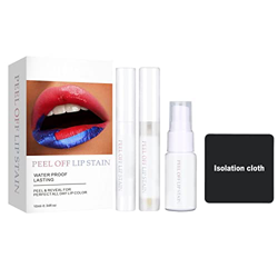 Homeit Lip Stain Long Lasting Lip Tint, Transfer Proof Peel Off Lip Stain, Matte Lipstick Waterproof Lip Stick, Long Lasting Lipstick Lip Makeup en oferta