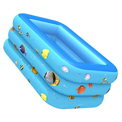 Piscina Inflable Grande 3 Capas bebé niño Juego de Agua Padding Bathtub 150x110x55cm Surf & Bucking-Pools-Pools & Accessories-Pool Accessories características